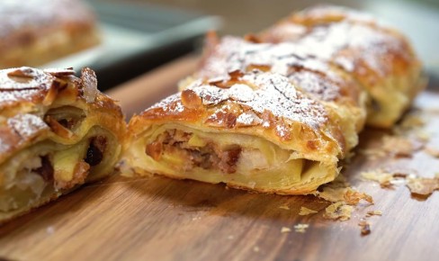 Простой штрудель с яблоками: домашний уют за час