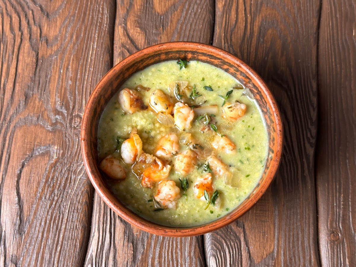 Пшено вместо риса: новый взгляд на ризотто с креветками