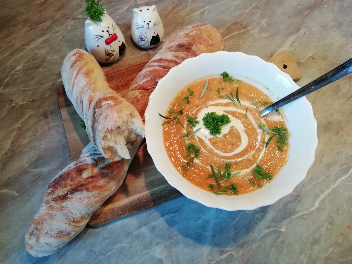 Восхитительный суп-пюре из запеченных овощей: попробуйте и влюбитесь