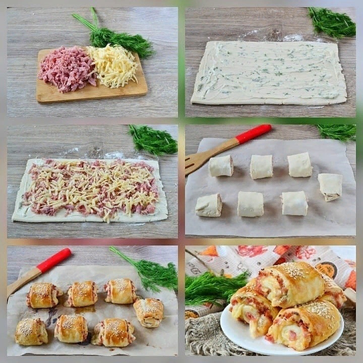 Непревзойденные закусочные слойки-рулетики для любого праздника