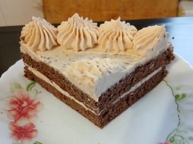 Торт с творожным кремом