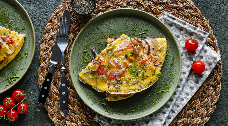 Яичница с помидорами и луком: яркое утреннее вдохновение