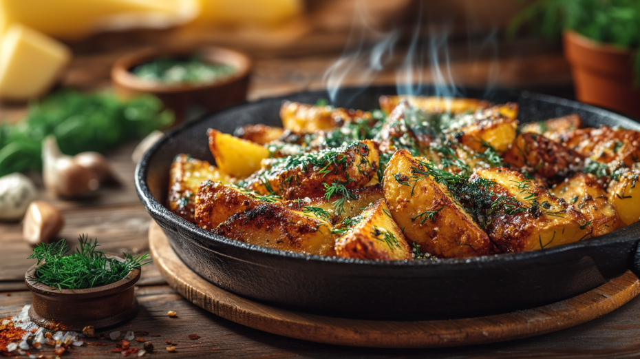 Как жарить картошку без масла и с ароматом детства