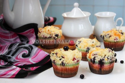 Ягодные маффины с творогом и штрейзелем: нежное удовольствие для всех