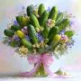 Огуречные букеты: новый тренд к 8 Марта