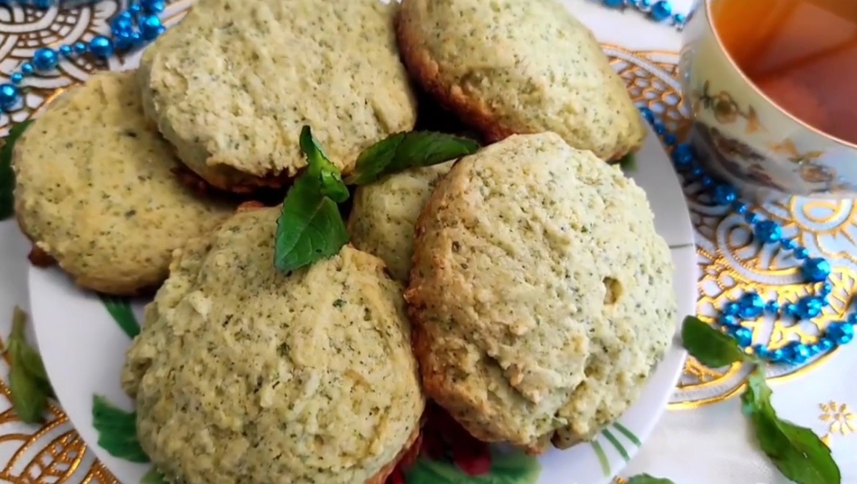 Ароматное мятное печенье за 30 минут